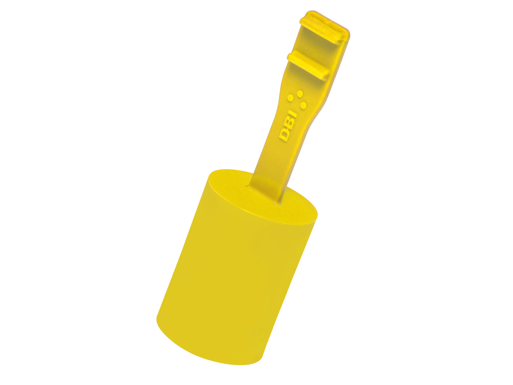 Plastic cap with handle for studs and pipes