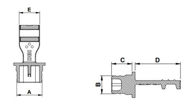 LV Solution for TE Connectors (EL)LV pin connector plug_technical drawing