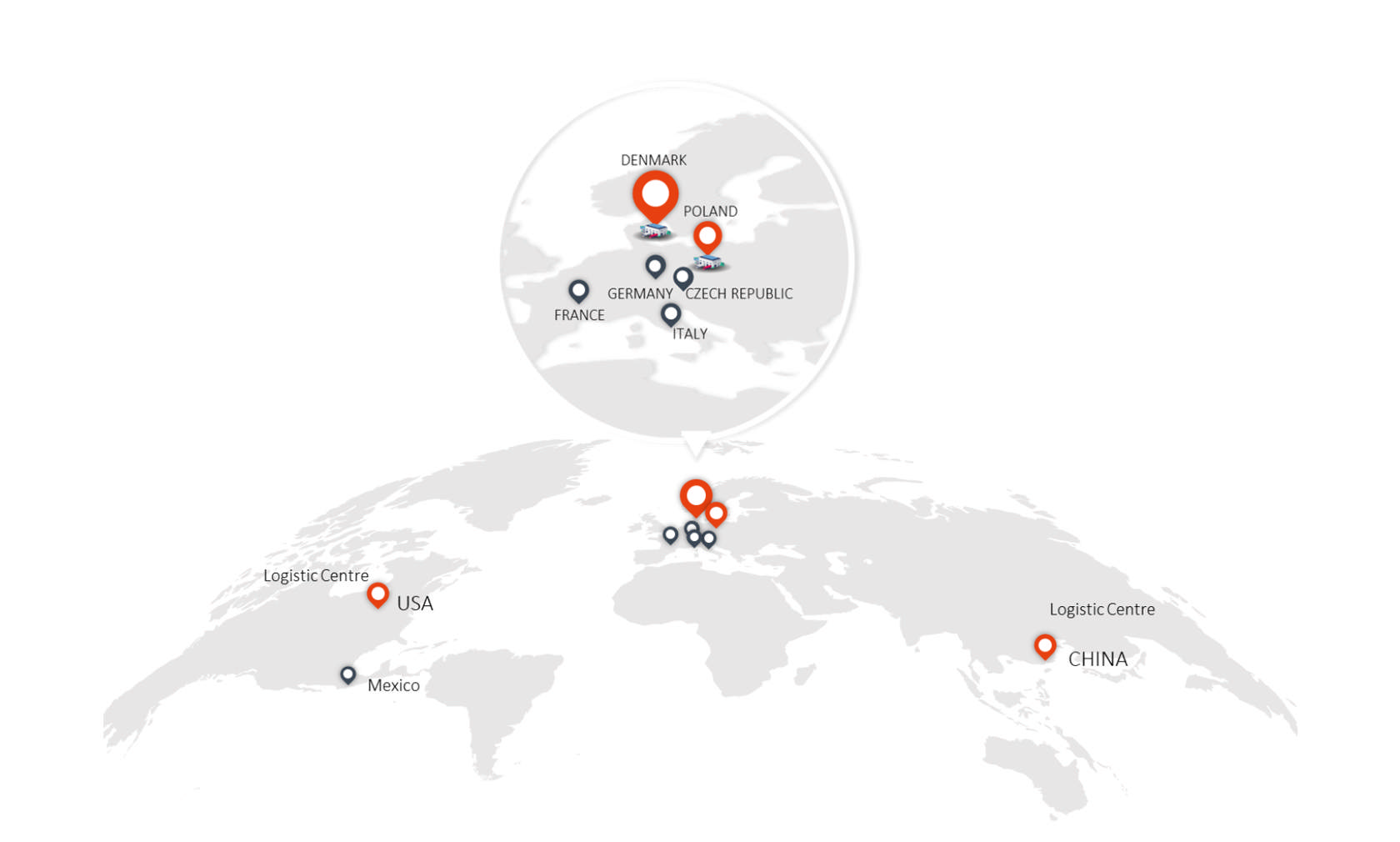 map of DBI locations