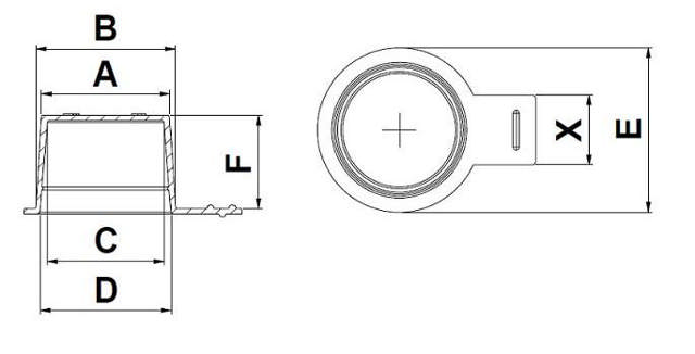 Protectors with Handle (NS)Universal protector with handle_NS drawing 