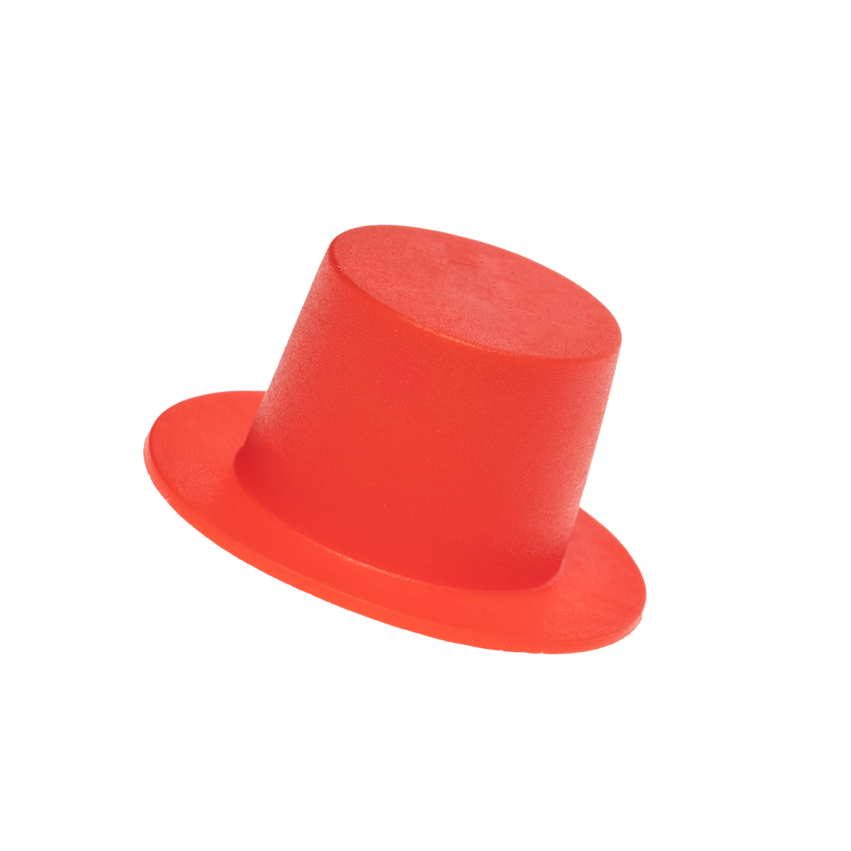 Plastic cap with flange