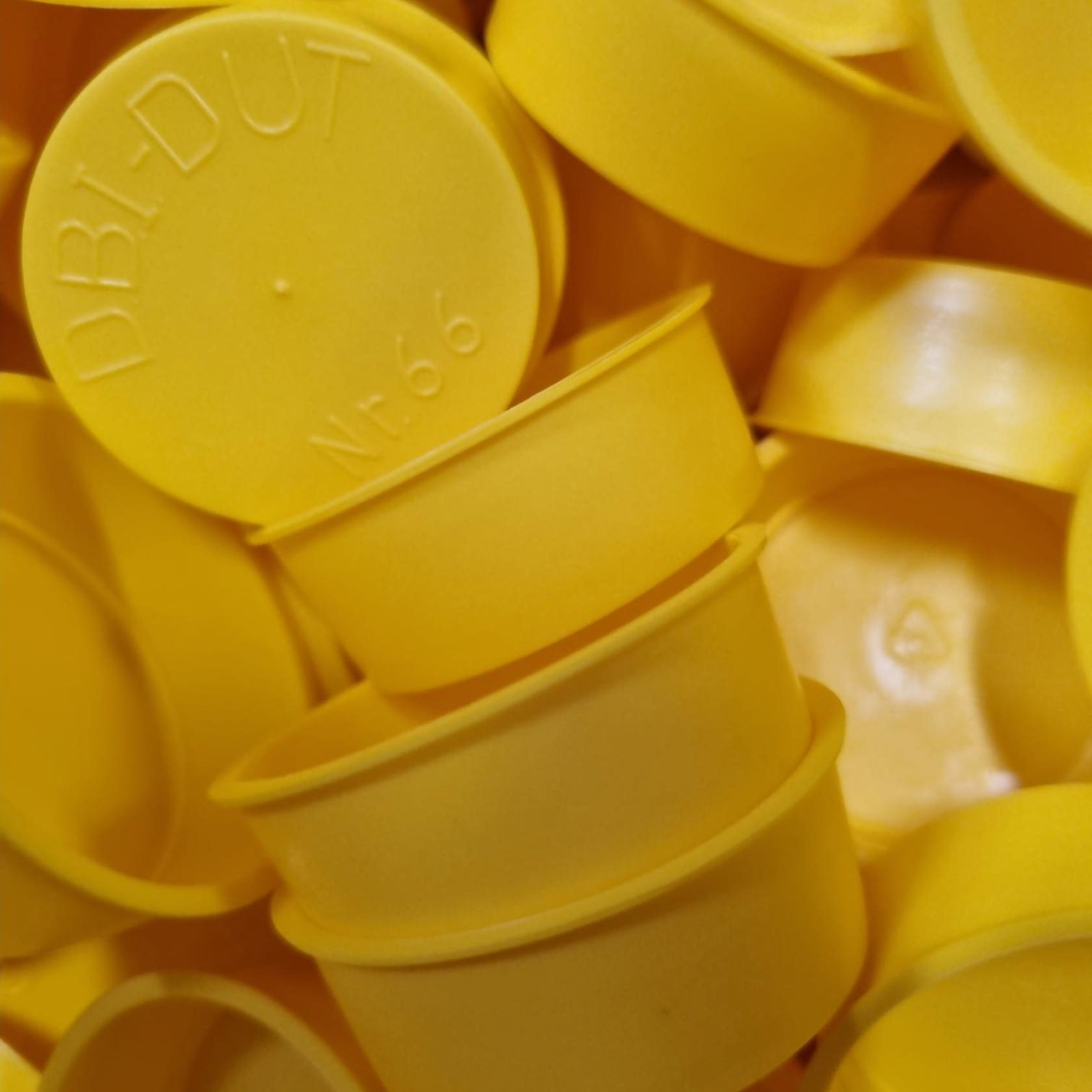 yellow protective caps